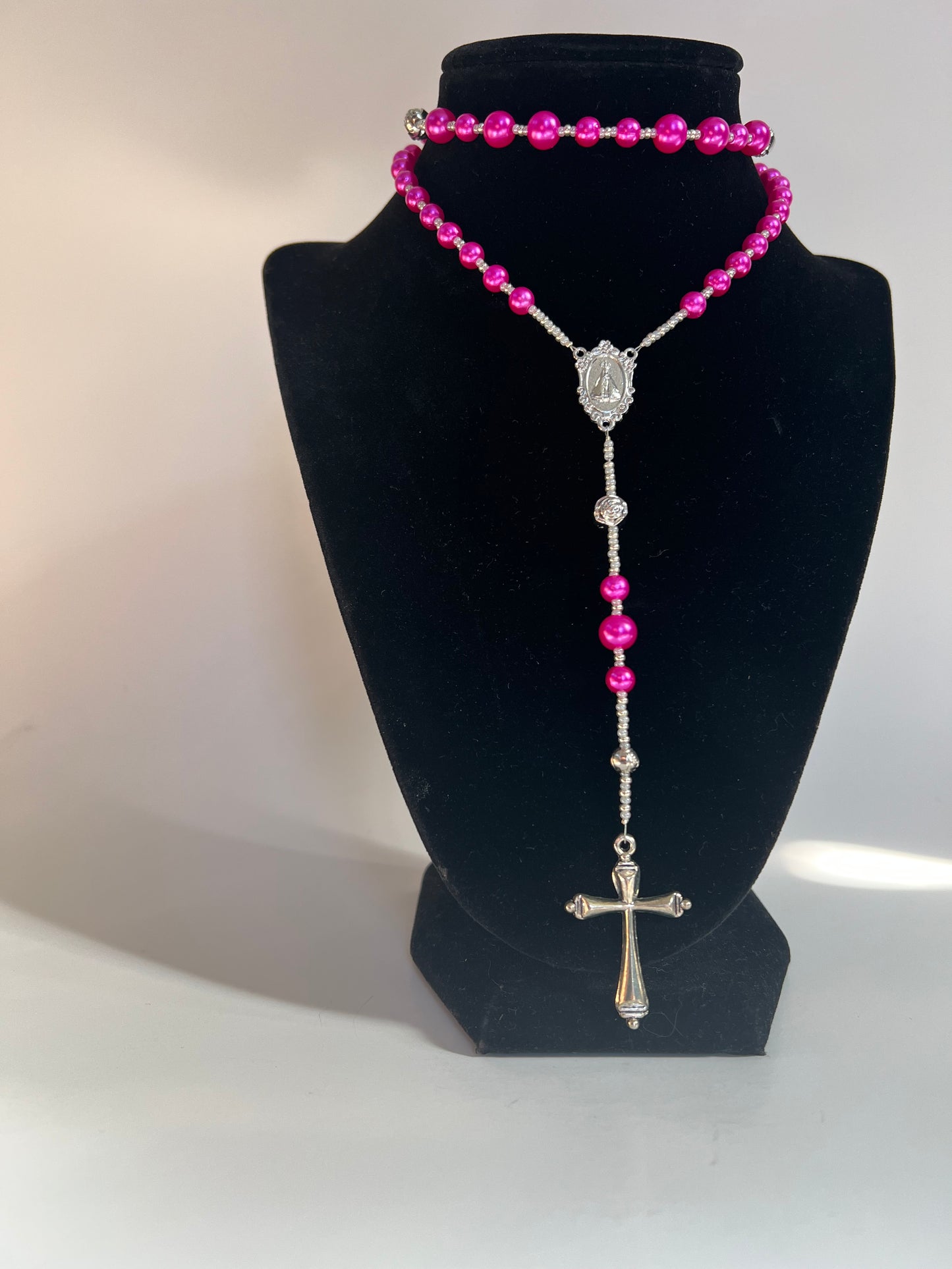 Deep Pink Rosary