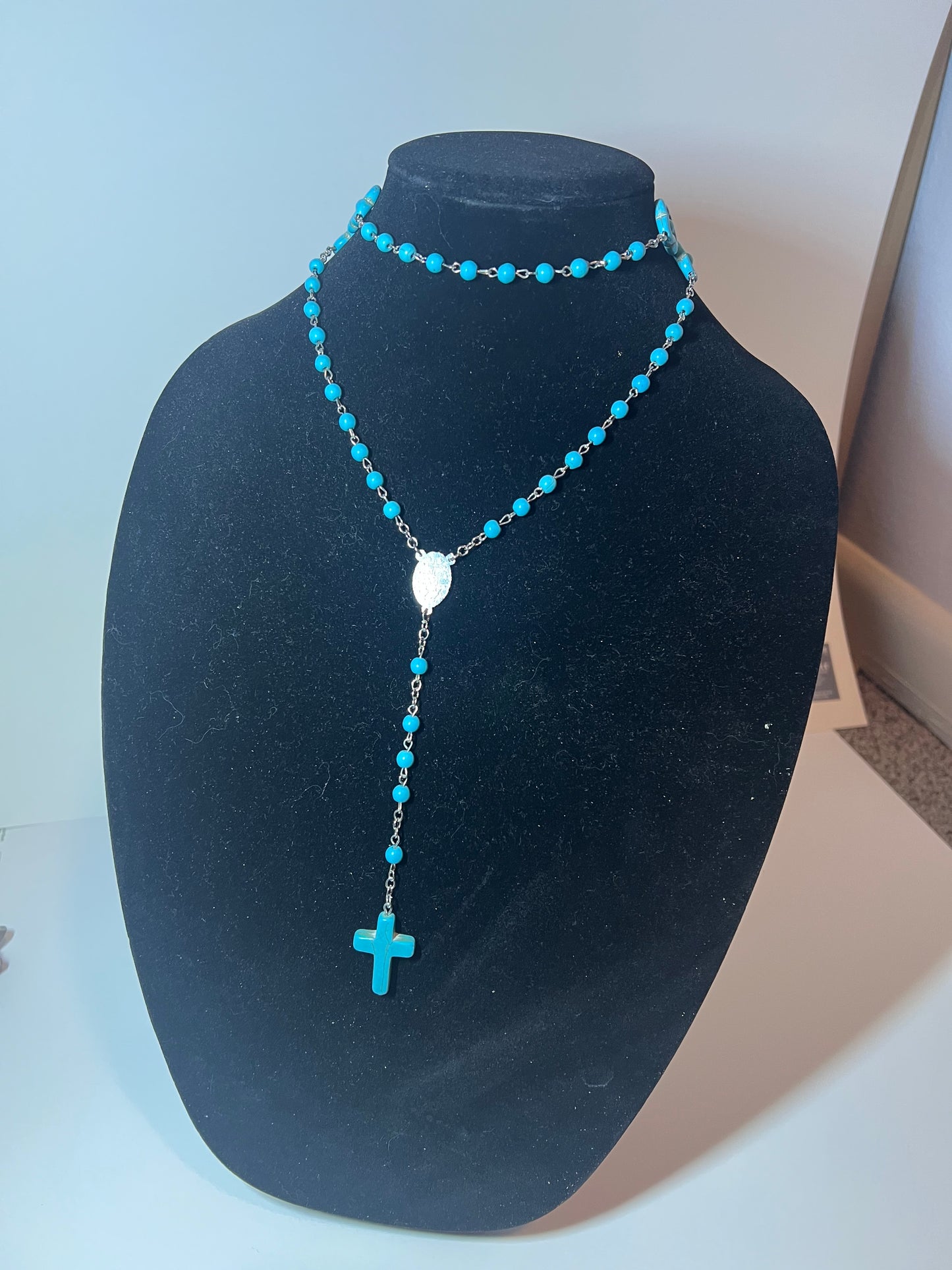 Tribal Blue Rosary