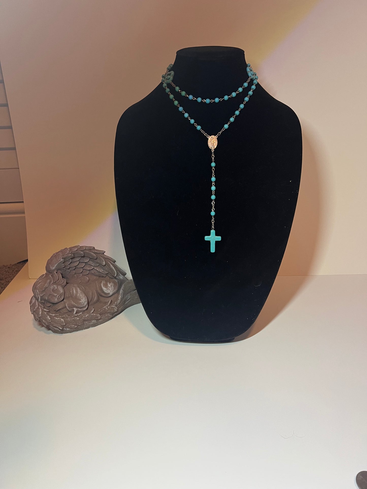 Tribal Blue Rosary