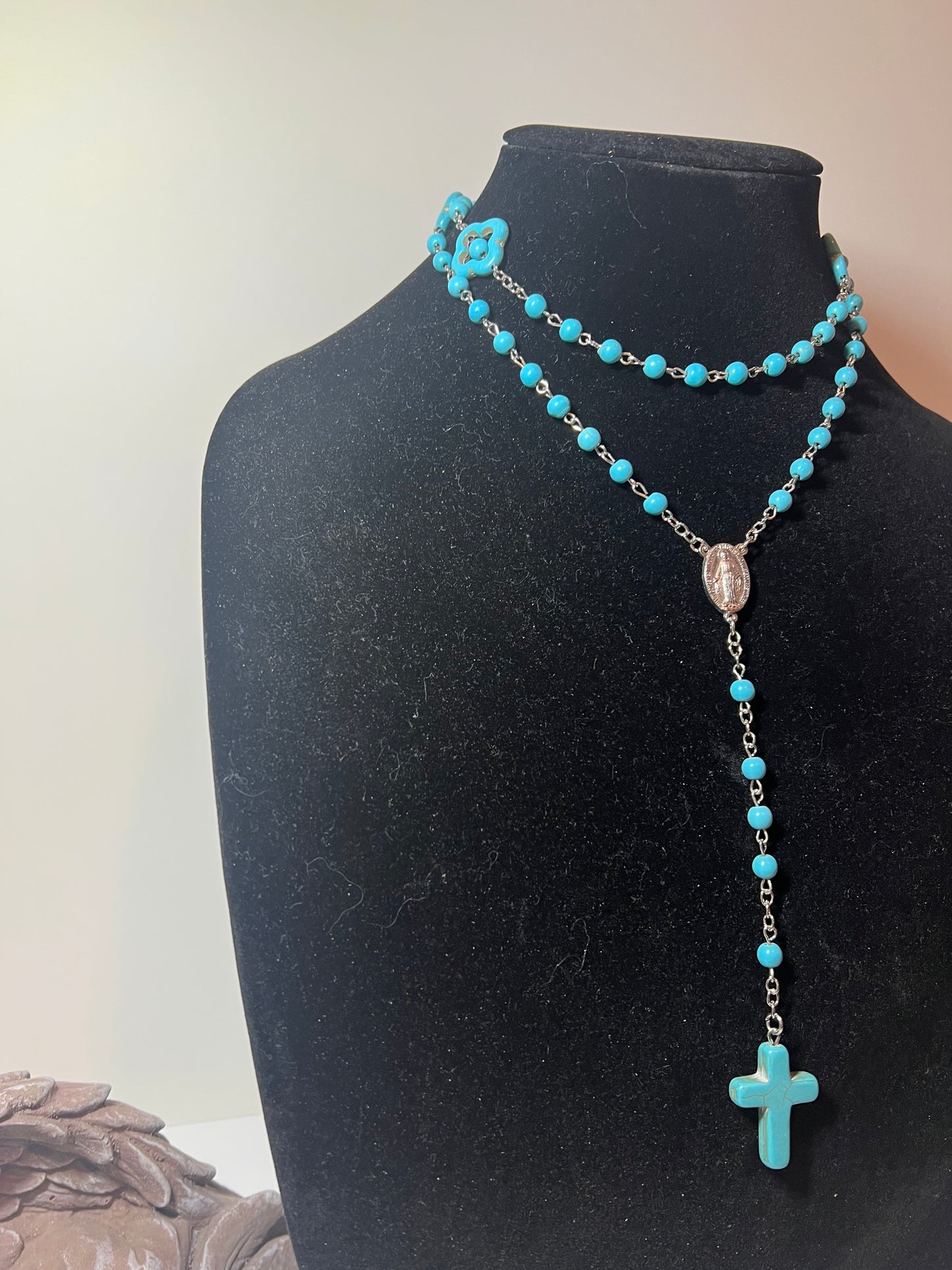 Tribal Blue Rosary