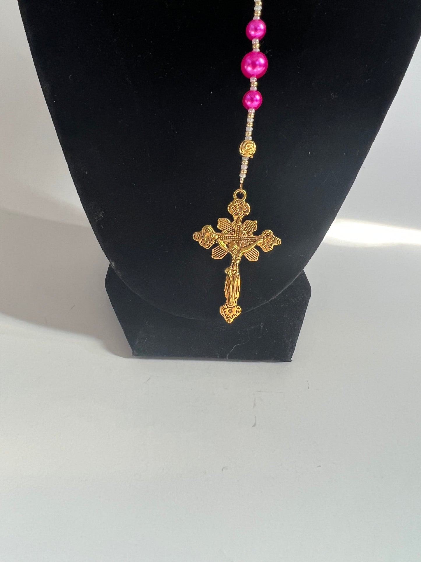 Deep Pink Rosary