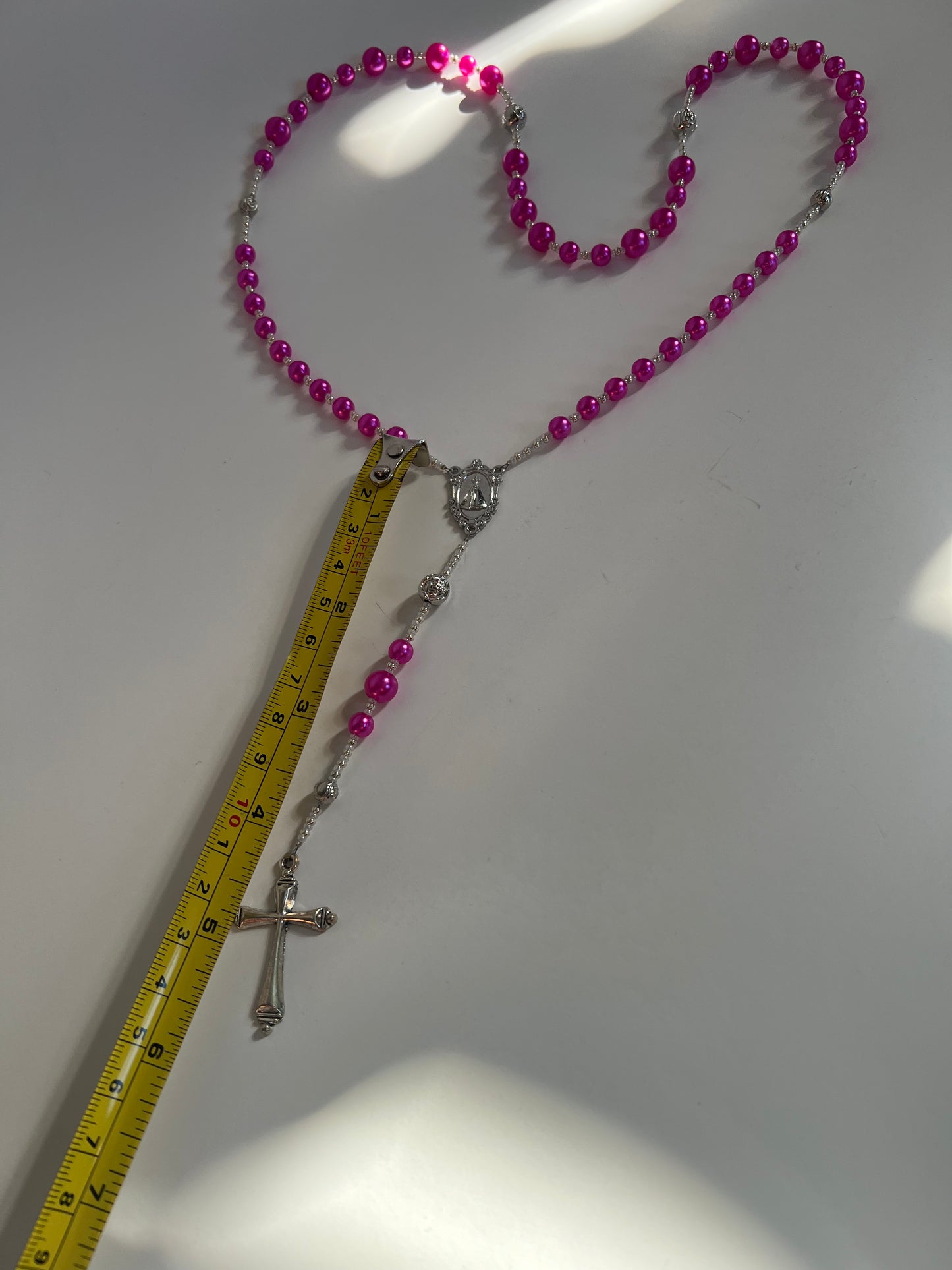 Deep Pink Rosary