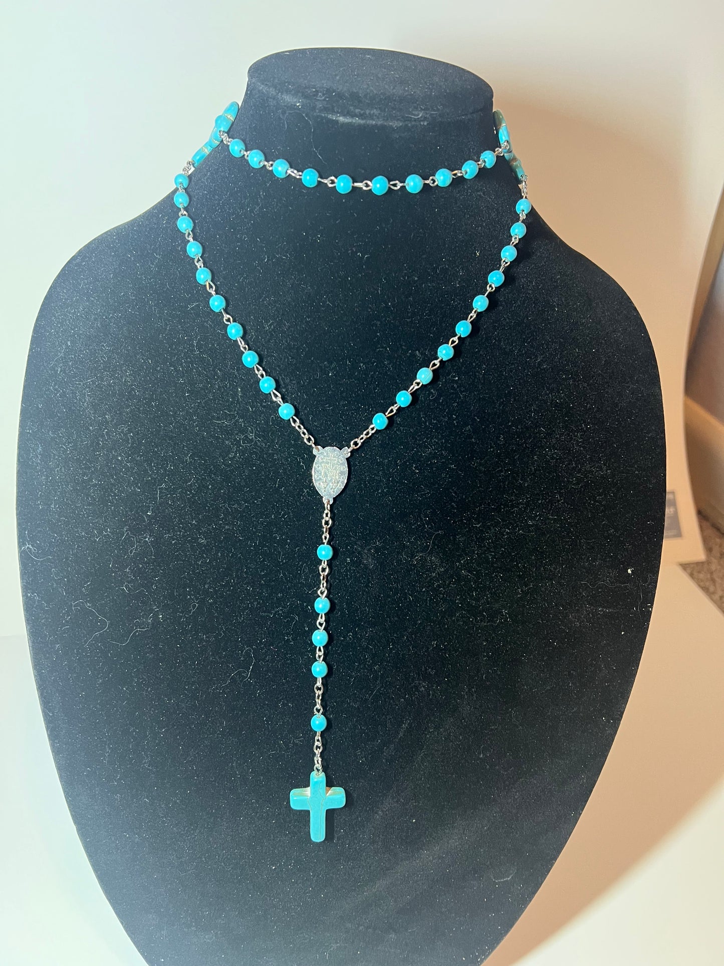 Tribal Blue Rosary